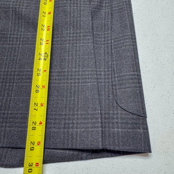 James Campbell Blazer Mens 42R Charcoal Plaid Wool Filarte Lanificio Sport Coat - Picture 11 of 14